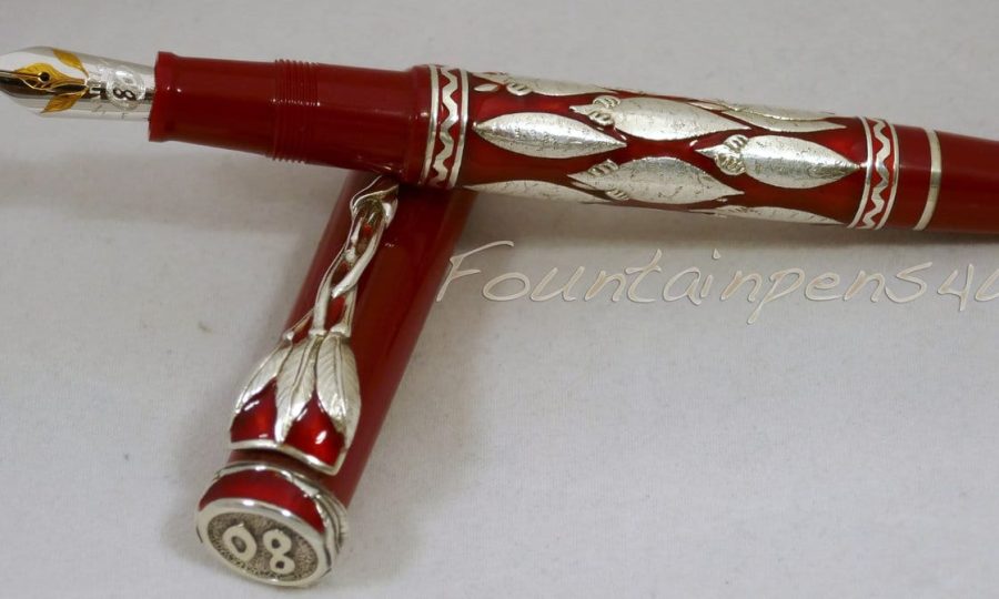 Estilográfica Omas Mandela 80 “Nueva Nación”  Plata-Granate